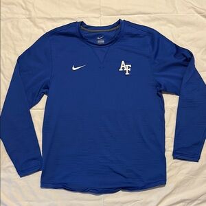 Nike Team Issue Men’s Waffle Fleece Crew Top - Air Force - L